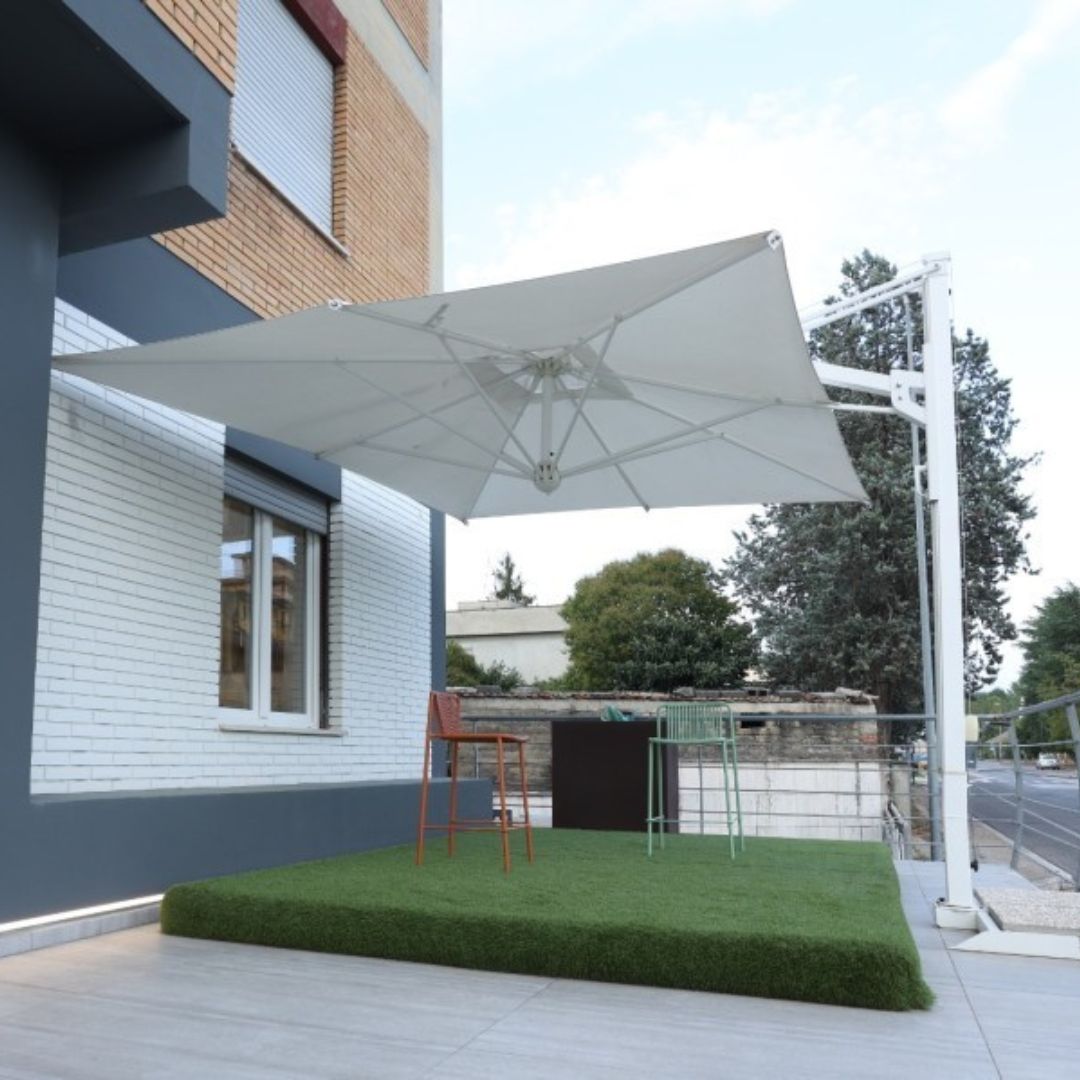 Ombrellone da giardino Scolaro Parasol GALILEO WHITE - ArkProject